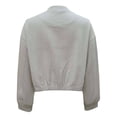 thumbnail image 2 of Chamarra George para Mujer, con Cierre, Cuello Redondo, Corta, Elástico en Cintura Parte Trasera Beige Talla M, 2 of 4
