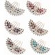 thumbnail image 3 of Women Rhinestone Hair Comb Elegant Peacock Hair Comb Shining Crystal Peacock Hair Comb Bridal Wedding Tiara Comb Simple Delicate Peacock Hair Accessor, 3 of 4