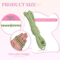 thumbnail image 2 of Cuerda de Cuero de 5.5 Yardas, Cintas de Cuero Trenzadas Redondas de 5.5mm para Manualidades, Fabricación de Joyería, Collares, Pulseras, Cinturones, Verde Lima+Blanco, 2 of 7
