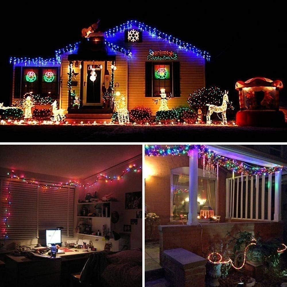 Rope String Lights, 7M/23ft 50LED Waterproof 8 Mode/Remote Battery Christmas Lights,Battery Powered String Lights Outdoor Indoor for Christmas Decorations