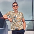 thumbnail image 3 of Wukai Floral Paisley Men’s Polo Shirts,Quick-Dry Athletic Shirt,Classic Fit Shirts-X-Large, 3 of 8