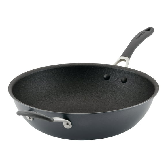 Circulon A1 Series 13.25 Inch Stir Fry Pan with ScratchDefense Nonstick Induction, Graphite