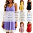 thumbnail image 4 of Nightgowns for Women Zaewscy Ladies' Home Sleeping Dress - Lace-embroidered Short Sleeve Sleeping Dress Purple S, 4 of 9