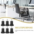 thumbnail image 5 of 6Pcs Chair Casters with Plug in Pad Fixed Feet for Office Chairs Locking Wheels, 5 of 6