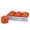 Orange, variant on Stonebriar Collection Unscented Ivory Pillar Candle, 3-Pack, 3" x 3", 18-Hour Burn Time