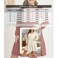 thumbnail image 3 of Cuteduck Women's Plus Size Fall Sweater Dress Long Sleeve Babydoll Dresses with Pocket, 1X-5X, 3 of 9
