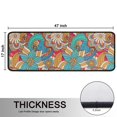 thumbnail image 5 of Kitchen Rugs Sets Of 2,Multicolor Ethnic Floral Pattern Anti Fatigue Kitchen Mat Rugs Non Slip Washable,Decorative Kitchen Floor Mats for Kitchen,Sink,Laundry,17"x47"+17"x47", 5 of 5