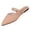 Khaki, variant on Women Pointed Toe Dual Thin Strap Slingback Flat Mules Slip On Daily Dress Casual