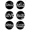thumbnail image 5 of Woodware Craft Collection Woodware Clear Singles Circle Words 4 in x 6 in Stamp, 5 of 5