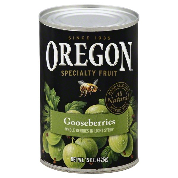 Oregon Specialty Fruit AllNatural Gooseberries in Light Syrup, 15 oz