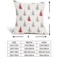 thumbnail image 5 of Christmas Tree Pillow Covers 18x18 Inch Green and Cream Christmas Decorative Throw Pillow Covers Set of 2 Winter Holiday Neutral Pillowcases Cushion Covers for Couch Indoor Outdoor Decor, 5 of 6