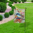 thumbnail image 5 of GZHJMY Garden Flag Bluebirds in Colorful Forest Polyester Double Sided Printing Fade Proof Vertical Yard Outdoor Decoration 12x18 Inch Yard Flags, 5 of 7