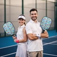 thumbnail image 6 of Pickleball Paddles Set,Pioneer Flower Floral Print Pattern Fiberglass Surface Pickleball Racket Set with 2 Indoor Outdoor Pickleball Balls and Pickleball Bag,Pickle-ball Equipment, 6 of 6