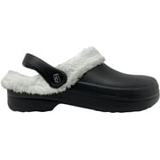 Hey Collection Women Fur Lined Clogs Warm Winter Garden Shoes