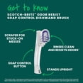 thumbnail image 4 of Scotch-Brite Soap Control Odor Resist Dishwand Brush, Non-Scratch, Rinses Clean, 1 Brush, 4 of 13