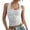 White Tank Tops, variant on Women Tank Tops Summer Sleeveless O-Neck Solid Color Fashion Slim Fit Ribbed For Strapless Tube Crop Tops Casual Streetwear Basic Tee Vacation Ladies Camisole