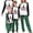 Green C, variant on Christmas Family Pajamas Matching Set Letter Christmas Tree Print Long Sleeve Tops Plaid Pant