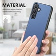 thumbnail image 5 of Designed for Samsung Galaxy A56 5G Classic Case, Slim Leather Luxury Business PU Non-Slip Texture Grip Shockproof Bumper Protective Phone Cover Men Women For Samsung Galaxy A56 5G,Blue, 5 of 9