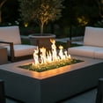thumbnail image 6 of Blue Ridge Brand Reflective Fire Glass Diamonds - Professional Grade Fire Pit Glass - 1" Reflective Glass for Fire Pit and Landscaping - Bulk and Contractor Quantities Available, 6 of 6