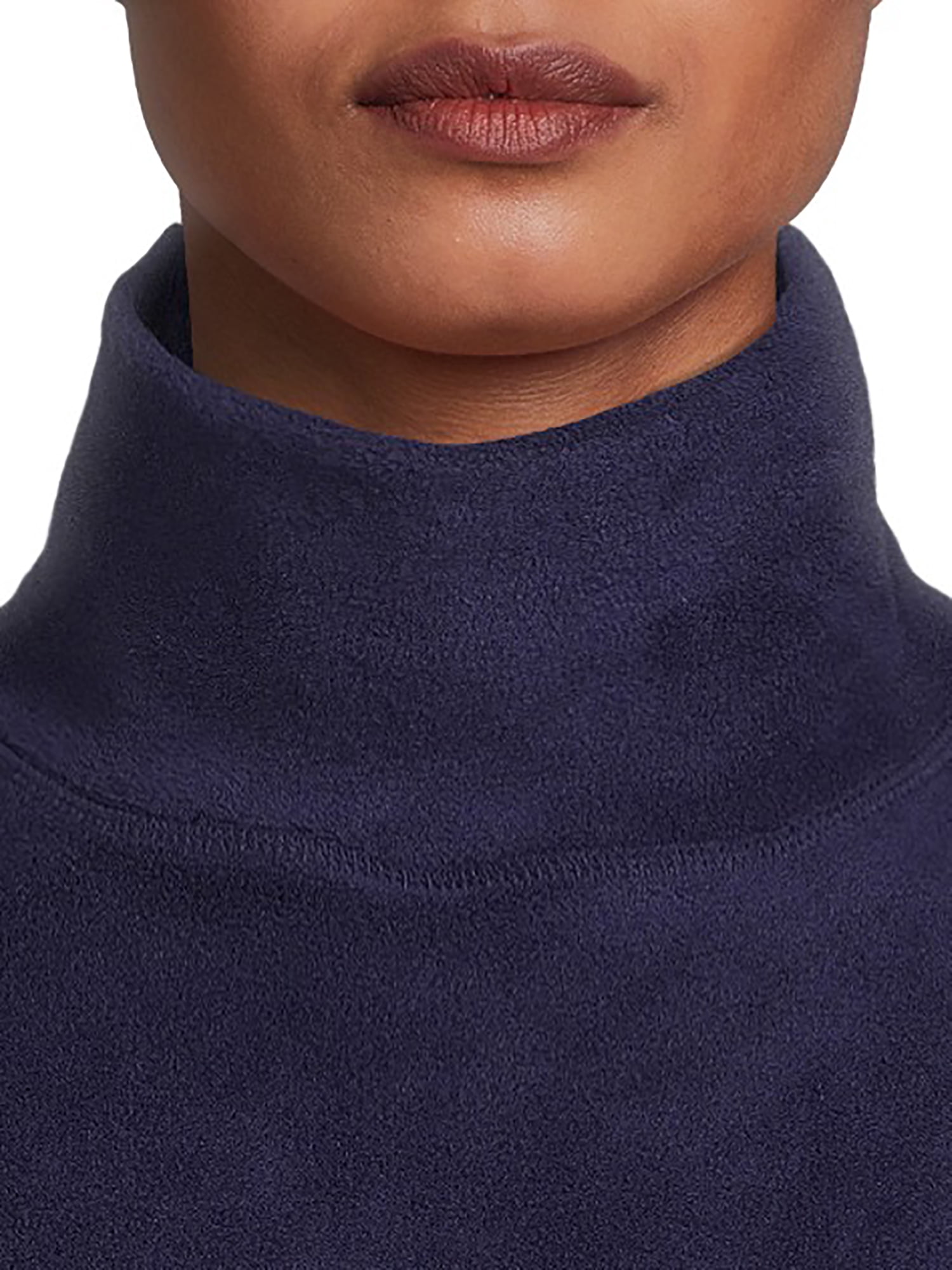 ClimateRight by Cuddl Duds Women's Mild Stretch Fleece Long Sleeve Turtleneck Base Layer Thermal Top, Sizes XS to 4X