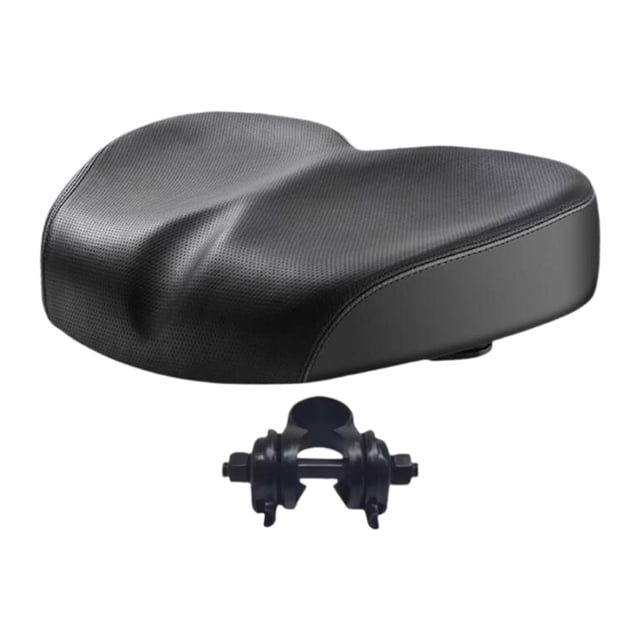 Asiento de bicicleta Sillín de bicicleta Almohadilla de bicicleta Transpirable Antideslizante Sin nariz Cómodo negro