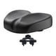 thumbnail image 1 of Asiento de bicicleta con adaptador de asiento, resistente al desgaste, cómodo, almohadilla de bicicleta agrandada negro, 1 of 9