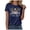 Navy, variant on idosla 250 Anniversary USA Shirt Women's Retro Statue of Liberty 250Th T-Shirt Casual Flag Patriotic Shirt (Blue, XXL)