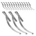 thumbnail image 3 of Stainless Steel Window Screen Parts Clip Shape Preventing Sliding 100Pcs 2.24X0.28X0.20in, 3 of 9