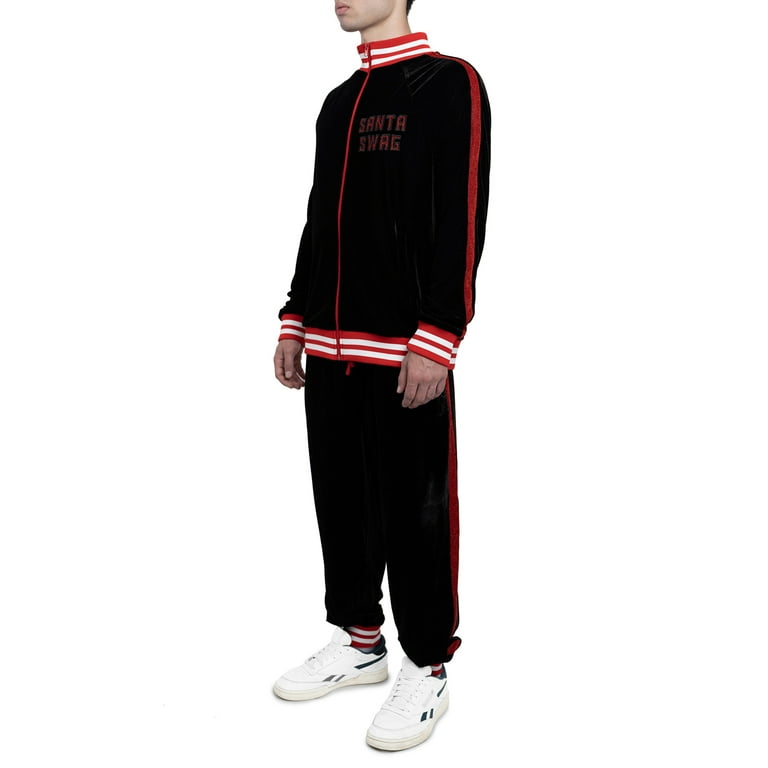 Jolly Knits Men s Ugly Christmas Tracksuit Set 2 Piece Outfit Set