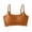 Coffee, variant on Women Ice Silk Seamless Wireless Bralette No Underwire Gentle Push Up Scoop Neck Wavy Hem Camisole Bra Adjustable Thin Straps Smooth Back Support Bra Black M