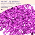 thumbnail image 3 of Uxcell Loose Sequins 4000Pcs 0.2" Sequins Spangles Plum Red, 3 of 6