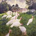 thumbnail image 2 of The Turkeys at the Chateau de Rottembourg  Montgeron  1877 Poster Print by Claude Monet, 2 of 2