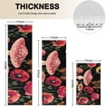 thumbnail image 4 of Red Mushroom Fantasy Black Pattern Kitchen Rugs Sets Of 3,Kitchen Runner Rugs Non Skid Washable,Decorative Kitchen Floor Mats for Kitchen,Sink,Laundry,17"x30"+ 17"x47" + 17"x59", 4 of 6