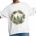 thumbnail image 3 of Camisetas gráficas informales de manga corta con diseño de árbol de Navidad y piñas para hombre, 3 of 8