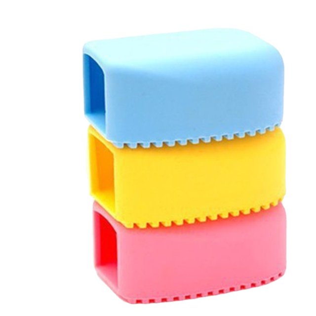 Mini tabla de lavar de silicona de Color caramelo, creativa, de mano, perfecta para limpiar collares y puños difíciles de limpiar, 3 uds.
