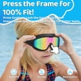 thumbnail image 3 of Gafas de natación Vvinca para niños con visión amplia, antivaho y rayos UV, de 3 a 15 años, 3 of 8