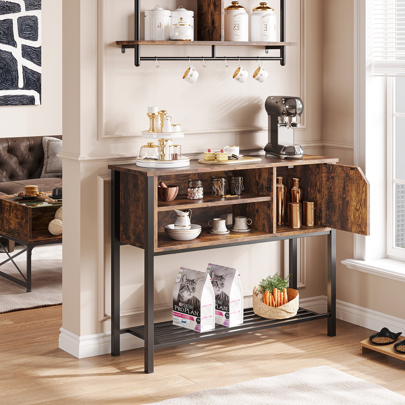 coffee buffet table