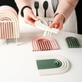 thumbnail image 3 of Visland Elastic Cup Mat Heat Insulation Silicone Anti-slid Fine Texture Cup Coaster for Home, 3 of 7