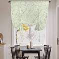 thumbnail image 3 of Sage Green Branches Balloon Curtains for Living Room/French Door, Vintage Art Farmhouse Tie Up Curtains 63 Inch Length Energy Saving Kitchen Curtains Shades for Windows 42"x63", 3 of 8