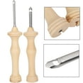 thumbnail image 1 of Punch Needle Embroidery Kit, Lightweight Punch Needle, Wooden Handle Portable Curtains for Decorative Paintings, 1 of 7