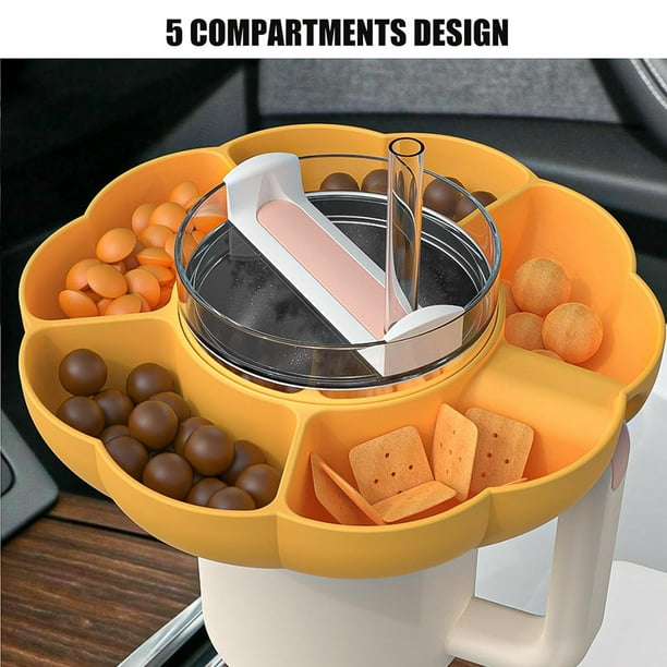  DMTINTA Snack Bowl for Stanley 30 oz Tumbler with Handle Tumbler  Snack Tray Compatible with Stanley Cup 30 oz with Handle, Reusable Snack  Ring for Stanley Cup Accessories,Snack Bowl Cream: Home
