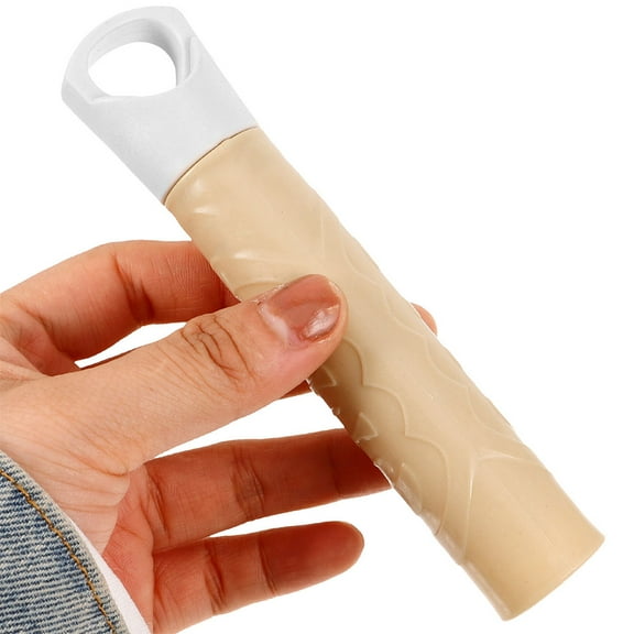 YOSADIER 4Pcs Push Broom Handle Grip with Tail Hanger Easy to Install Khaki Broom Handle Accessories