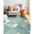 thumbnail image 6 of Bashian R129-AQ-9X12-HG380 8 ft. 6 in. x 11 ft. 6 in. Greenwich Contemporary Wool & Viscose Hand Tufted Rectangle Area Rug, Aqua, 6 of 6