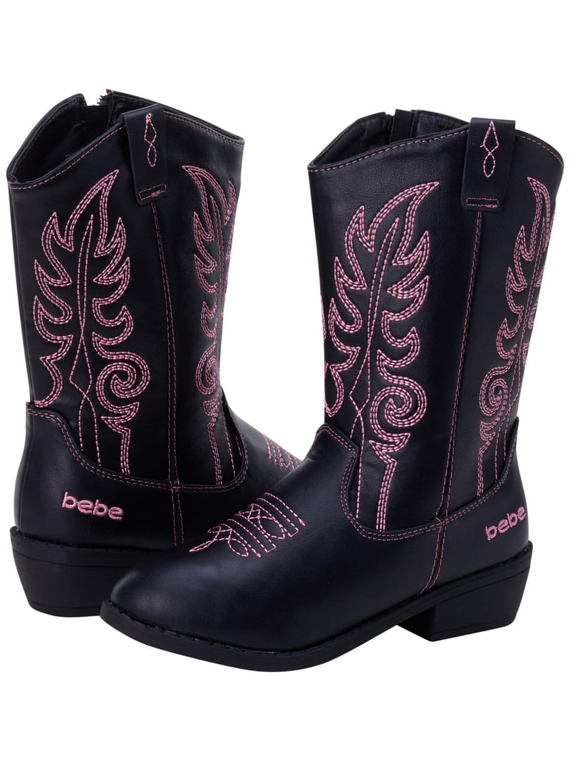 Bebe Girls' Cowgirl Boots – Classic Western Country Cowgirl Boots