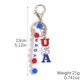 thumbnail image 3 of Acrylic Letter Beaded Keychain Pendant, 3 of 5
