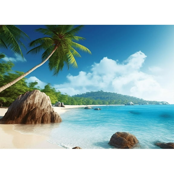 jigsaw puzzles 50 pieces for adults Coastal Beach Challenging Puzzle Perfect for Game Nights - Finished Puzzle Size is 7.9'' x 5.9''