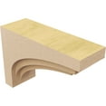 thumbnail image 5 of 3"W x 9"D x 6"H Classic Rockford Rough Cedar Woodgrain TimberThane Corbel, Primed Tan, 5 of 6