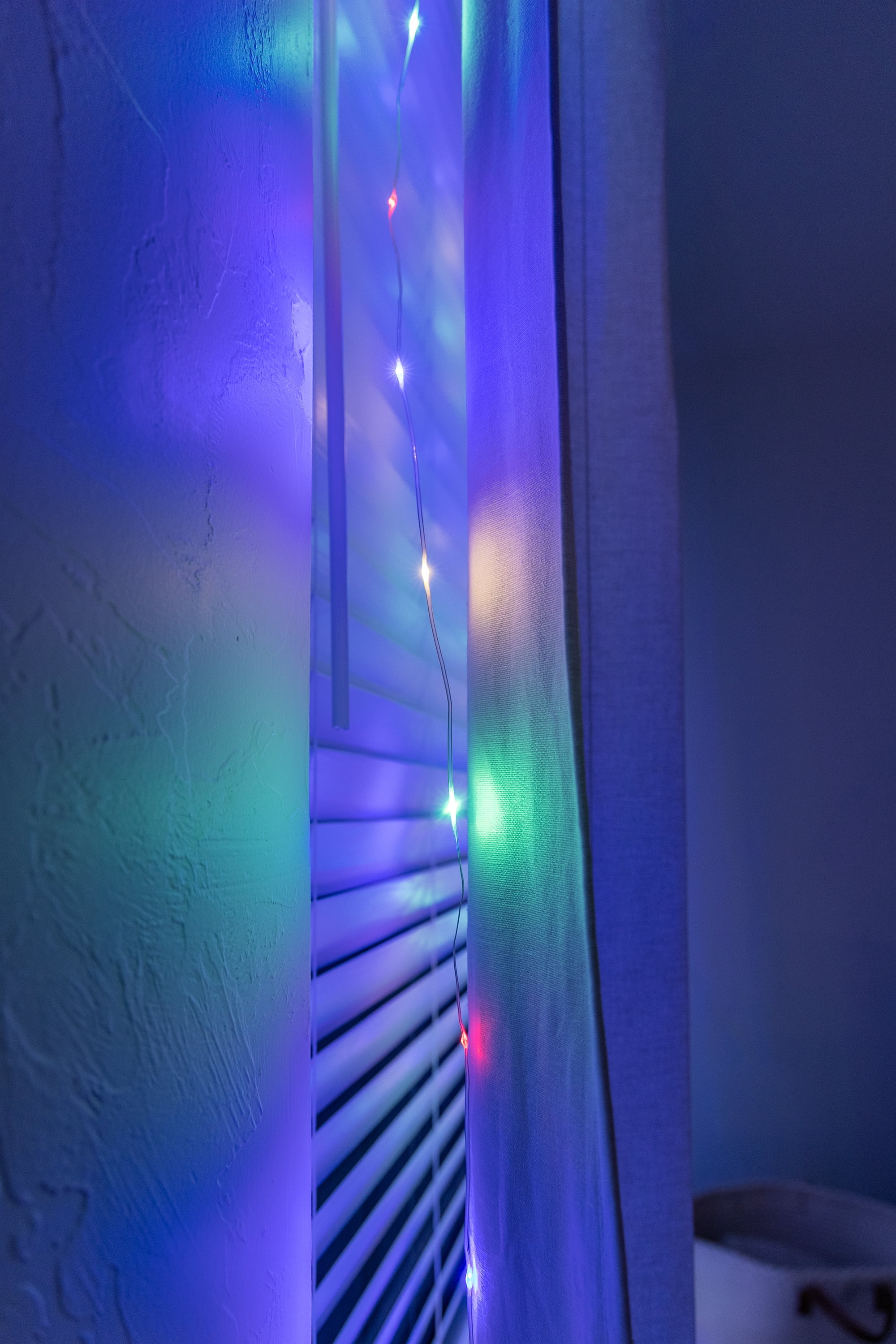 Lights by Night LED Curtain Fairy Lights, Multicolor, 88 Lights, 36in by 84in, 62422