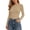 L-372 Khaki, variant on Black Going Out Bodysuit for Women Long Sleeve Faux Silk Tight Triangle Lower Belly Fat Plain Overalls Waist Trainer Bodysuit Catsuit Ladies 2026 Clothing Trendy XS