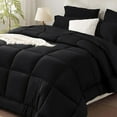 thumbnail image 1 of Juego de edredón SunStyle Home negro para cama Full/Queen de 7 piezas en una bolsa, 1 of 9